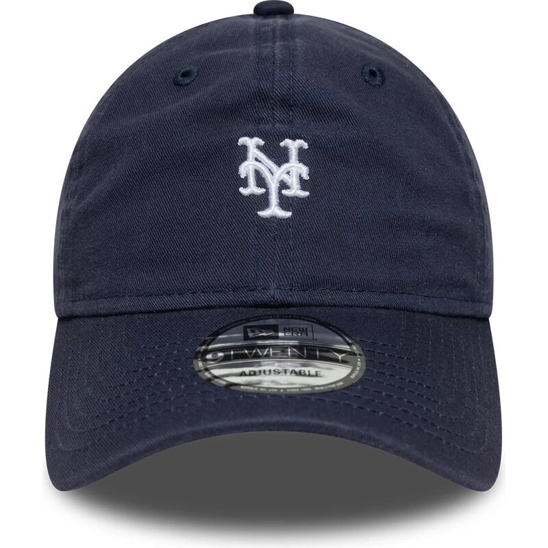kepure-islenkta-tamsiai-melyna-reguliuojamas-9twenty-washed-mini-new-york-mets-mlb-new-era