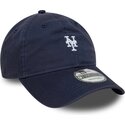 kepure-islenkta-tamsiai-melyna-reguliuojamas-9twenty-washed-mini-new-york-mets-mlb-new-era