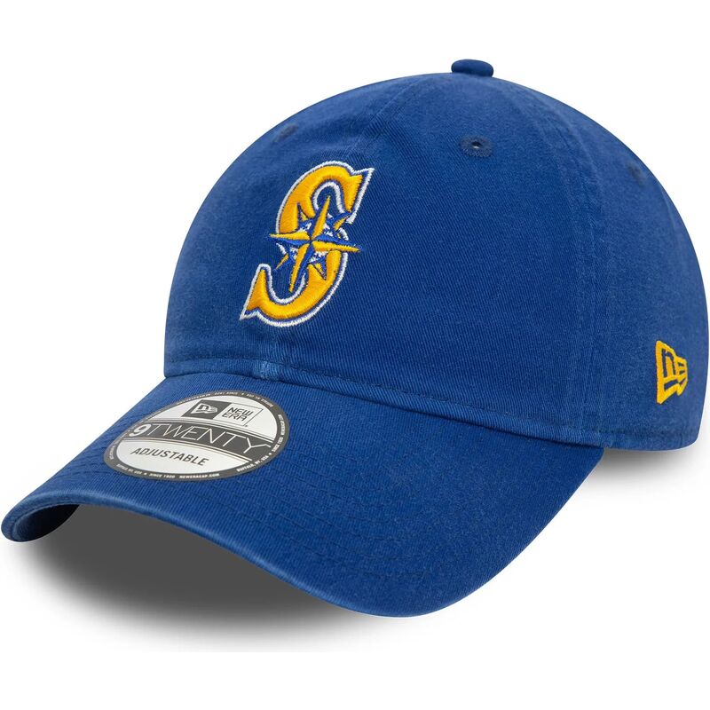 kepure-islenkta-melyna-reguliuojamas-9twenty-core-classic-seattle-mariners-mlb-new-era