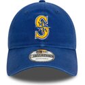 kepure-islenkta-melyna-reguliuojamas-9twenty-core-classic-seattle-mariners-mlb-new-era