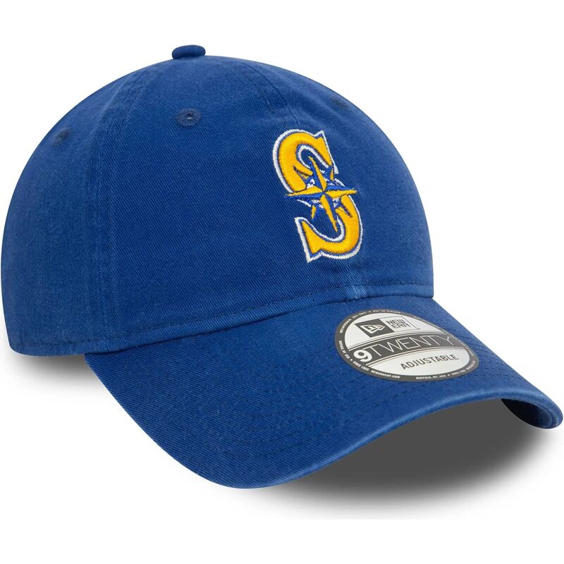 kepure-islenkta-melyna-reguliuojamas-9twenty-core-classic-seattle-mariners-mlb-new-era