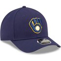 kepure-islenkta-tamsiai-melyna-snapback-9forty-m-crown-player-replica-milwaukee-brewers-mlb-new-era