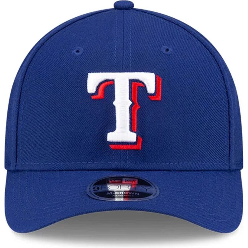 kepure-islenkta-melyna-snapback-9forty-m-crown-player-replica-texas-rangers-mlb-new-era