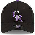 kepure-islenkta-juoda-snapback-9forty-m-crown-player-replica-colorado-rockies-mlb-new-era