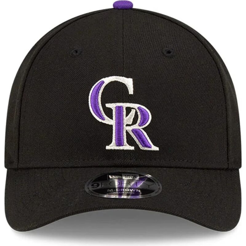 kepure-islenkta-juoda-snapback-9forty-m-crown-player-replica-colorado-rockies-mlb-new-era