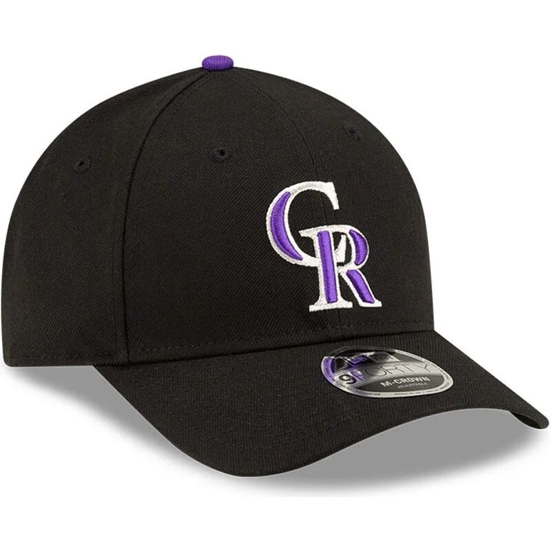 kepure-islenkta-juoda-snapback-9forty-m-crown-player-replica-colorado-rockies-mlb-new-era
