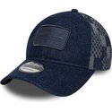 kepure-islenkta-tamsiai-melyna-reguliuojamas-9twenty-patterned-denim-red-bull-racing-formula-1-new-era