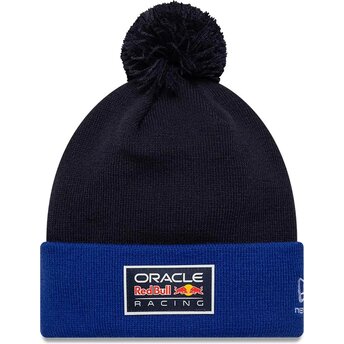 Kepurė su bumbulu tamsiai mėlyna Essentials Bobble Red Bull Racing Formula 1 New Era