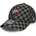 kepure-islenkta-juoda-reguliuojamas-9twenty-check-ducati-motor-motogp-new-era