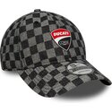kepure-islenkta-juoda-reguliuojamas-9twenty-check-ducati-motor-motogp-new-era