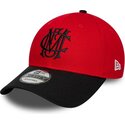 kepure-islenkta-raudona-reguliuojamas-9forty-contrast-manchester-united-football-club-premier-league-new-era