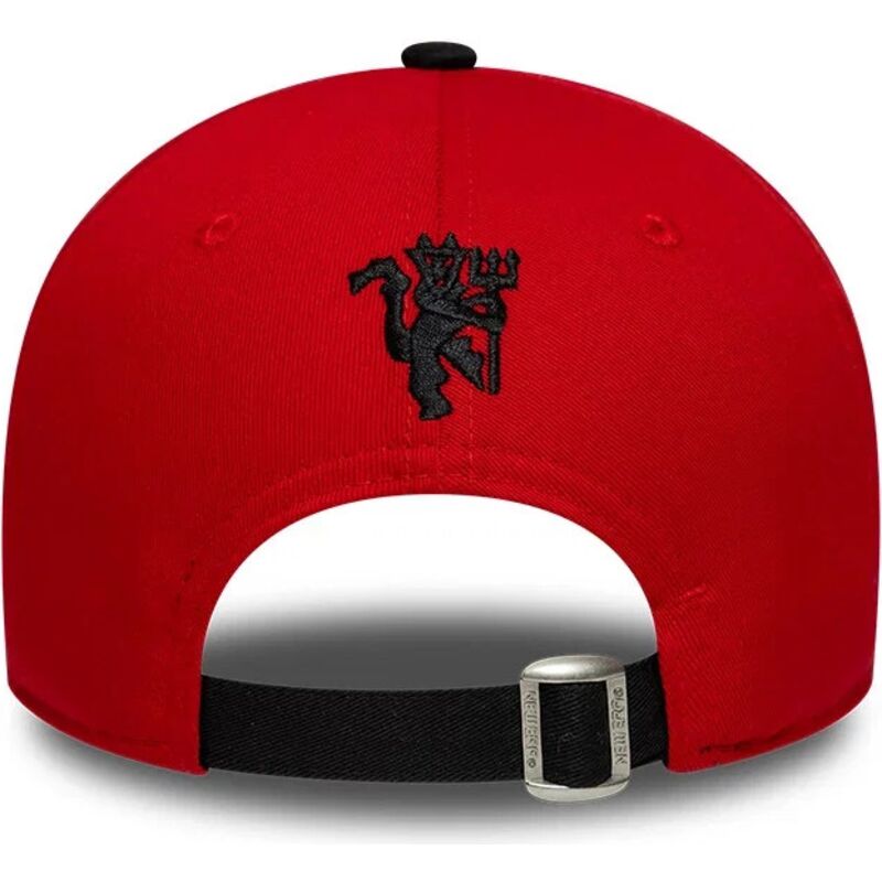 kepure-islenkta-raudona-reguliuojamas-9forty-contrast-manchester-united-football-club-premier-league-new-era