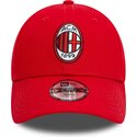 kepure-islenkta-raudona-reguliuojamas-vaikams-9forty-core-ac-milan-serie-a-new-era