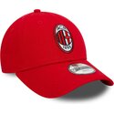 kepure-islenkta-raudona-reguliuojamas-vaikams-9forty-core-ac-milan-serie-a-new-era