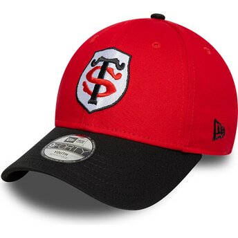 Kepurė išlenkta raudona snapback vaikams 9FORTY Team Stade Toulousain Top 14 New Era