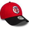 kepure-islenkta-raudona-snapback-vaikams-9forty-team-stade-toulousain-top-14-new-era