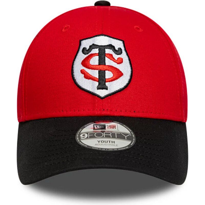 kepure-islenkta-raudona-snapback-vaikams-9forty-team-stade-toulousain-top-14-new-era