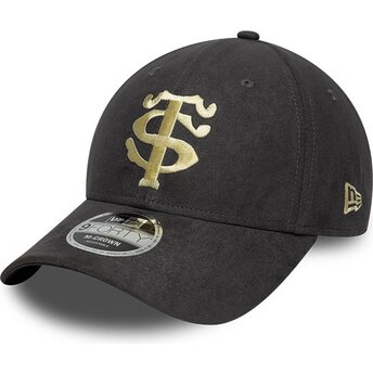 Kepurė išlenkta pilka snapback 9FORTY M-Crown Suede Stade Toulousain Top 14 New Era