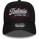 kepure-islenkta-juoda-snapback-vaikams-e-frame-patch-stade-toulousain-new-era