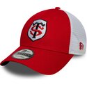 kepure-islenkta-raudona-reguliuojamas-9forty-league-stade-toulousain-top-14-new-era