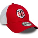 kepure-islenkta-raudona-reguliuojamas-9forty-league-stade-toulousain-top-14-new-era