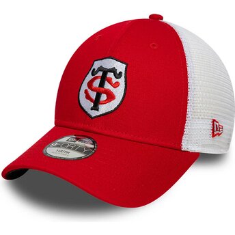 Kepurė išlenkta raudona reguliuojamas vaikams 9FORTY League Stade Toulousain Top 14 New Era