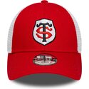 kepure-islenkta-raudona-reguliuojamas-vaikams-9forty-league-stade-toulousain-top-14-new-era