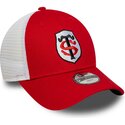 kepure-islenkta-raudona-reguliuojamas-vaikams-9forty-league-stade-toulousain-top-14-new-era