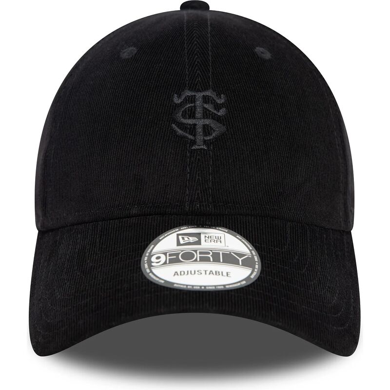 kepure-islenkta-juoda-reguliuojamas-9forty-baby-cord-stade-toulousain-top-14-new-era