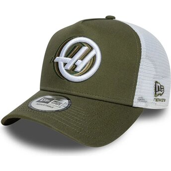 Kepurė išlenkta žalia snapback A Frame Seasonal Haas F1 Team Formula 1 New Era