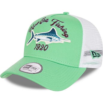 Kepurė išlenkta žalia snapback A Frame Fishing New Era