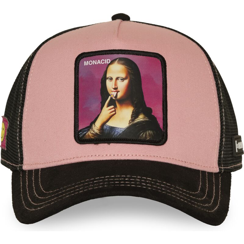 kepure-islenkta-rozine-snapback-acid-art1-monacid-mona-lisa-izymybes-capslab