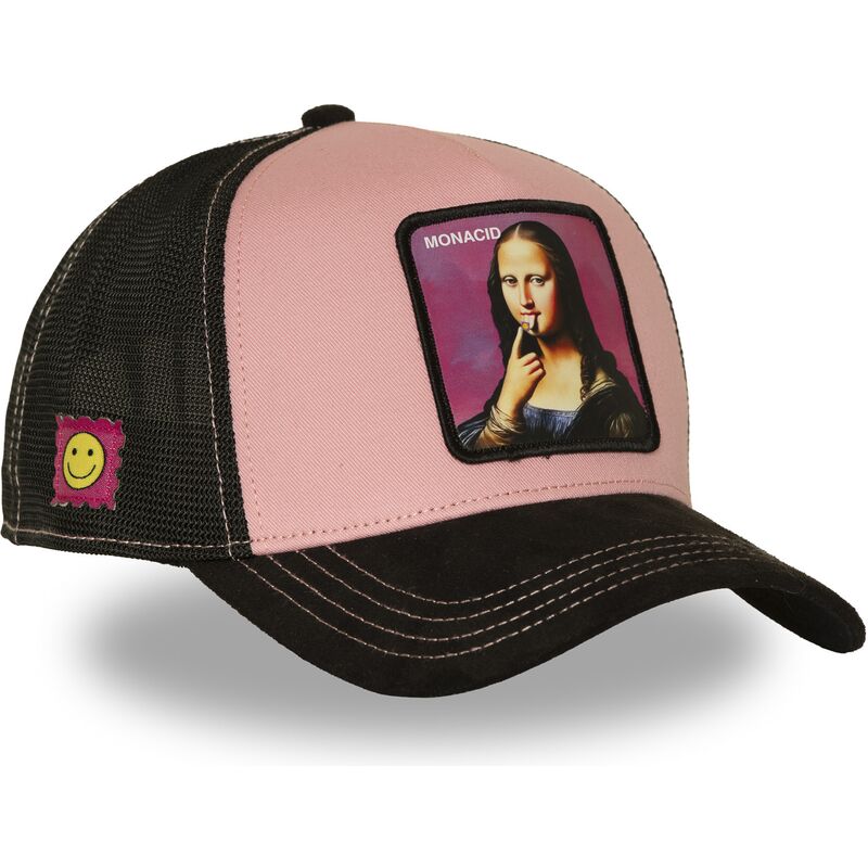 kepure-islenkta-rozine-snapback-acid-art1-monacid-mona-lisa-izymybes-capslab