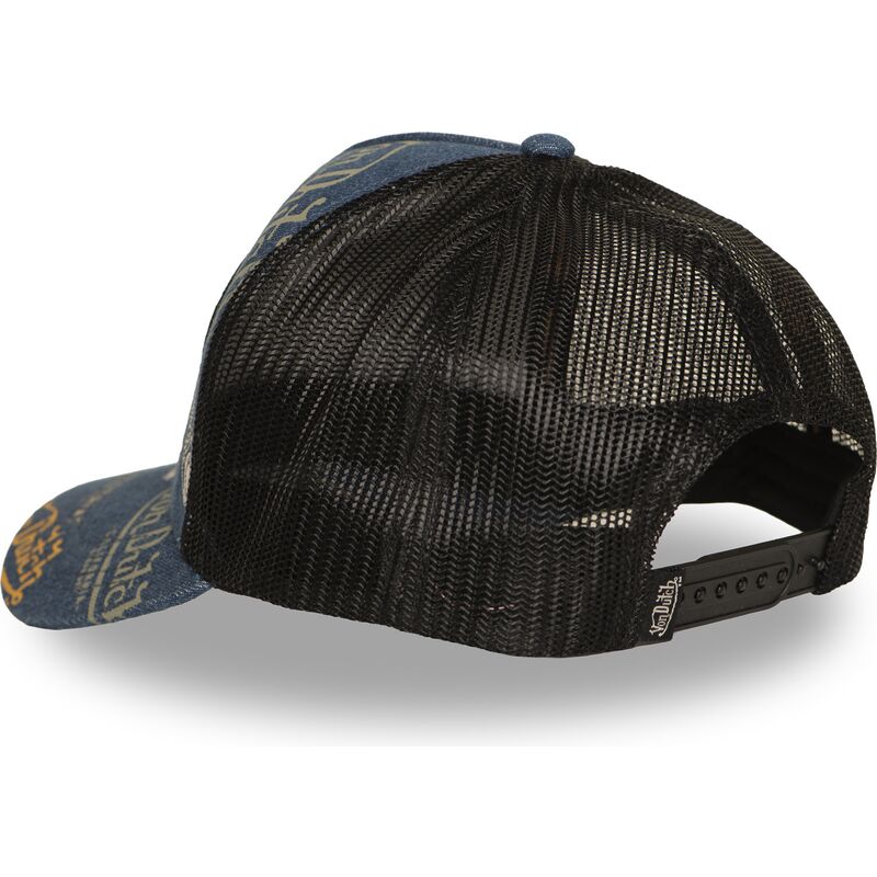 kepure-islenkta-tamsiai-melyna-snapback-cafe08-von-dutch
