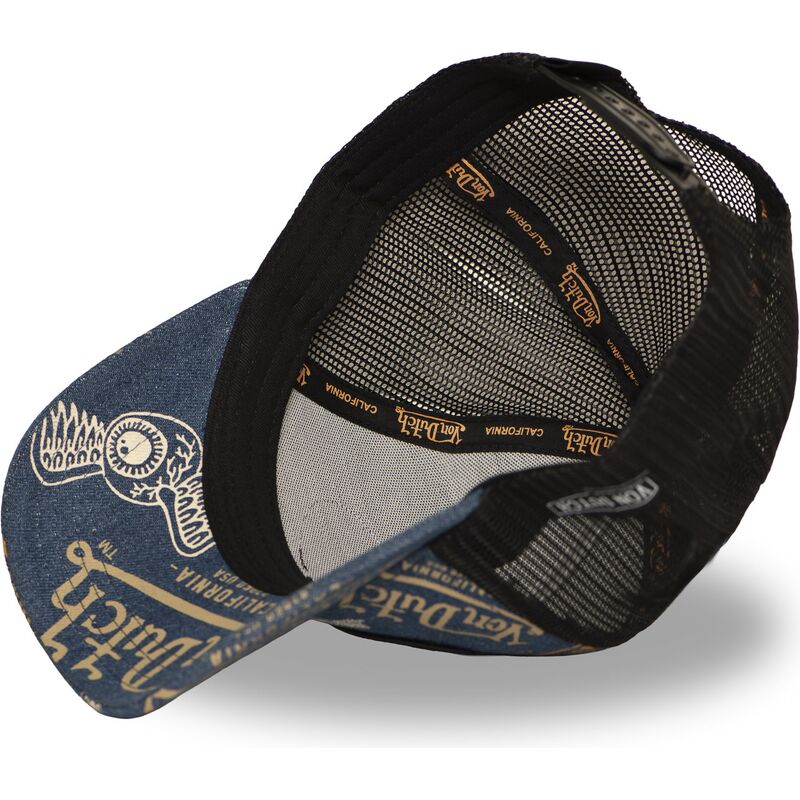 kepure-islenkta-tamsiai-melyna-snapback-cafe08-von-dutch