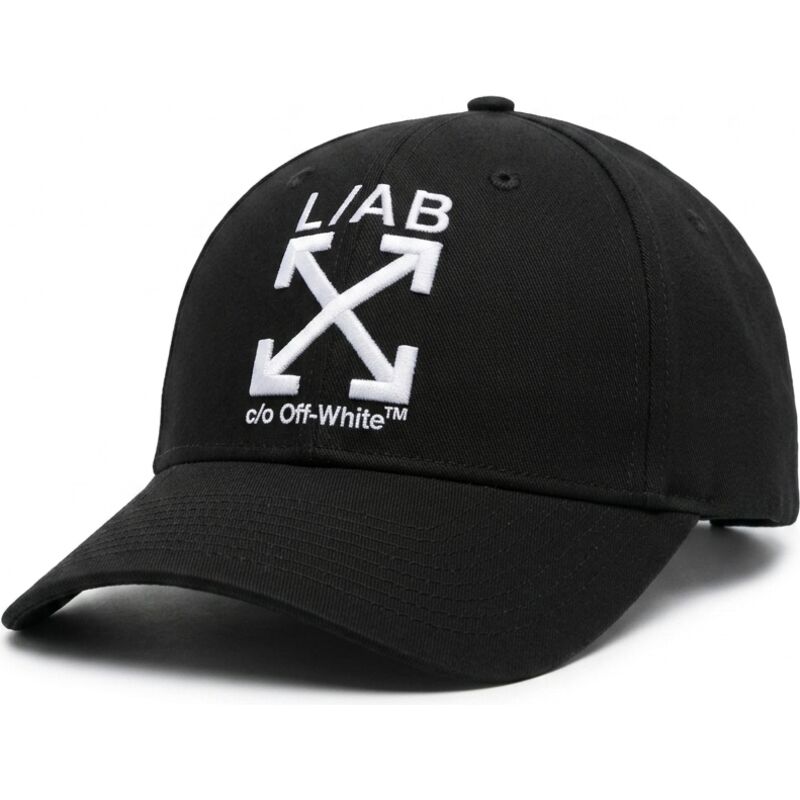 kepure-islenkta-juoda-reguliuojamas-clamp-arrows-twill-l-ab-c-o-off-white