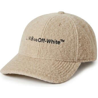 Kepurė išlenkta smėlio reguliuojamas Embroidered Sherpa L/AB c/o Off-White™