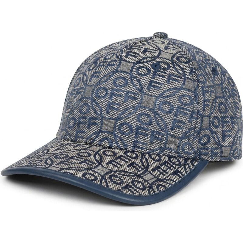 kepure-islenkta-tamsiai-melyna-reguliuojamas-off-jacquard-canvas-l-ab-c-o-off-white