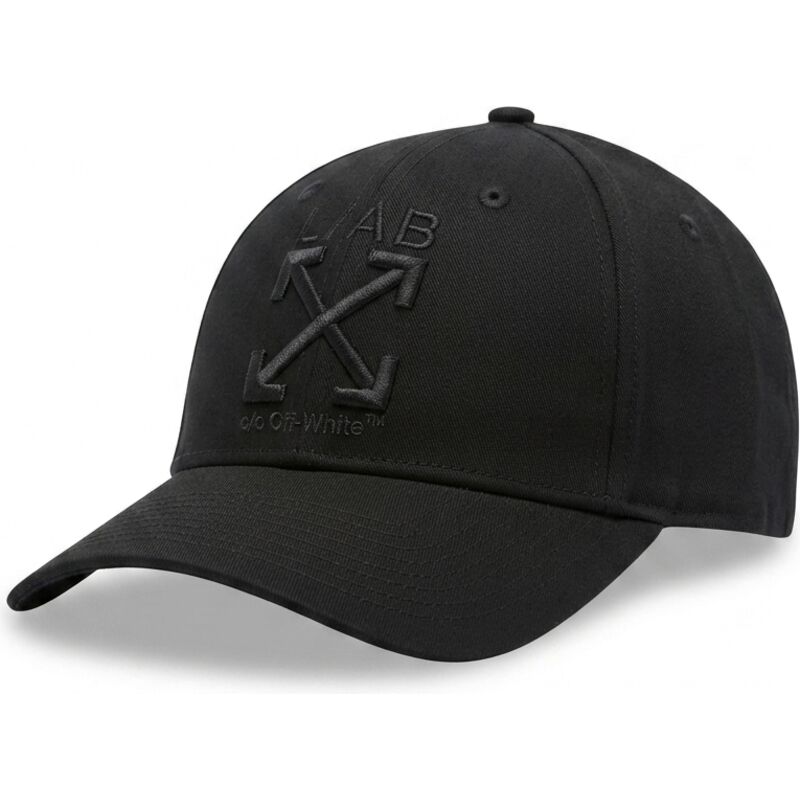 kepure-islenkta-juoda-reguliuojamas-clamp-arrows-twill-l-ab-c-o-off-white