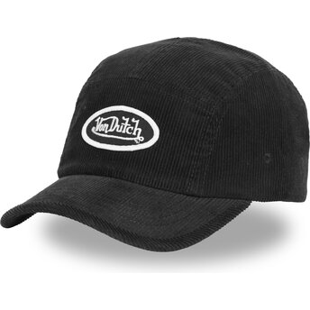 Kepurė išlenkta 5 segmentų juoda reguliuojamas C5P VEL05 Von Dutch
