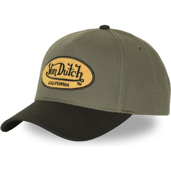 Kepurė išlenkta žalia snapback TERRY FK Von Dutch