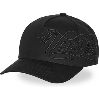 Kepurė išlenkta juoda snapback CHI04 Von Dutch