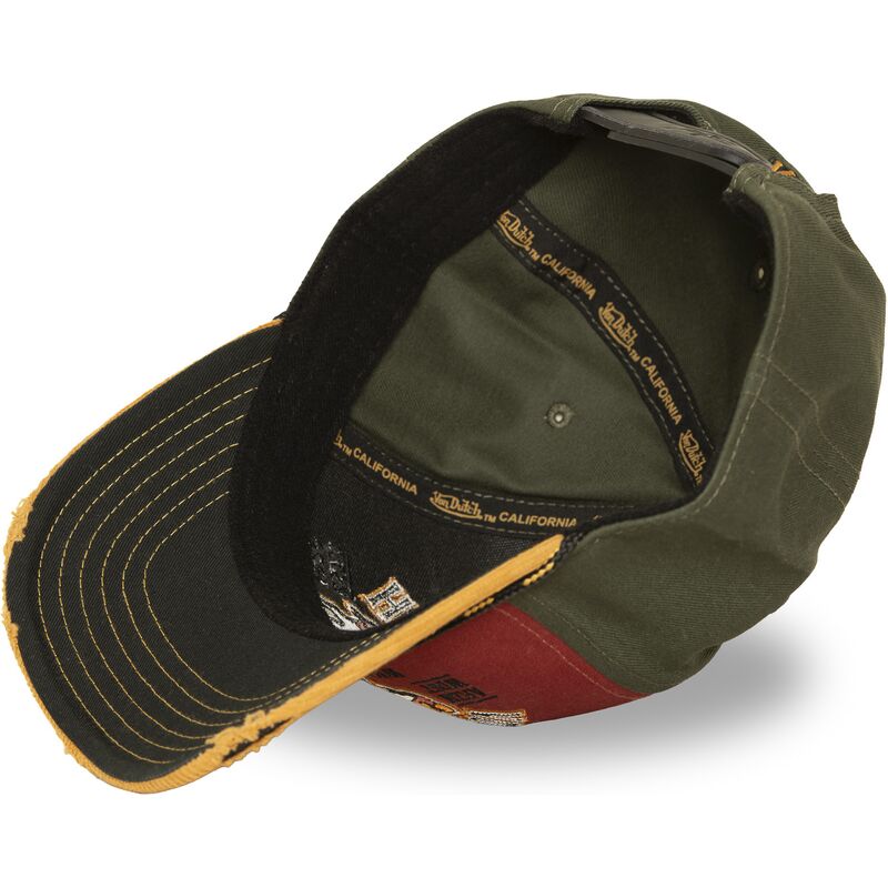 kepure-islenkta-raudona-snapback-sem15-von-dutch