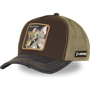 Kepurė išlenkta ruda snapback TAJ9 JAT Tomas ir Džeris Looney Tunes Capslab
