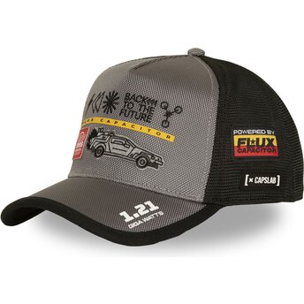 Kepurė išlenkta pilka snapback BTF2 BTF DMC DeLorean Atgal į ateitį Capslab