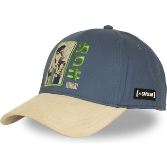 Kepurė išlenkta mėlyna snapback BOR KAW Kawaki Uzumaki Boruto Capslab
