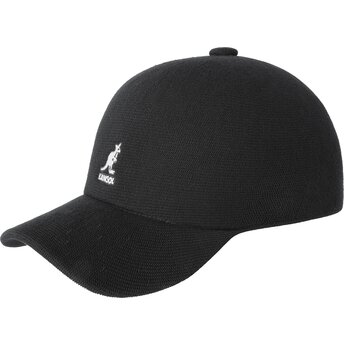 Kepurė išlenkta juoda reguliuojamas Bamboo Adj Spacecap Kangol
