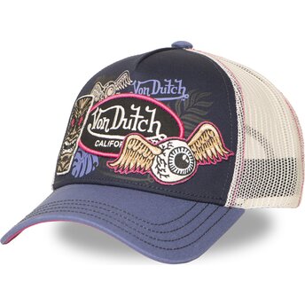 Kepurė išlenkta violetinė snapback PATCHES14 Von Dutch