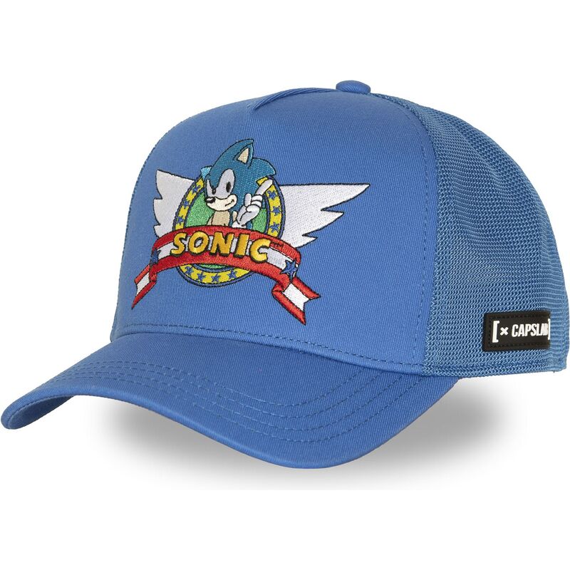 kepure-islenkta-melyna-snapback-son1-cla-sonic-sonic-the-hedgehog-capslab