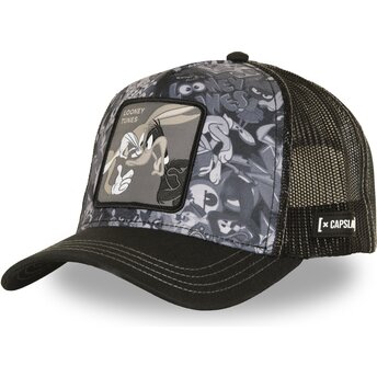 Kepurė išlenkta juoda snapback LOO14 DUO Kiškis Bagsis ir Antinas Lukas Looney Tunes Capslab